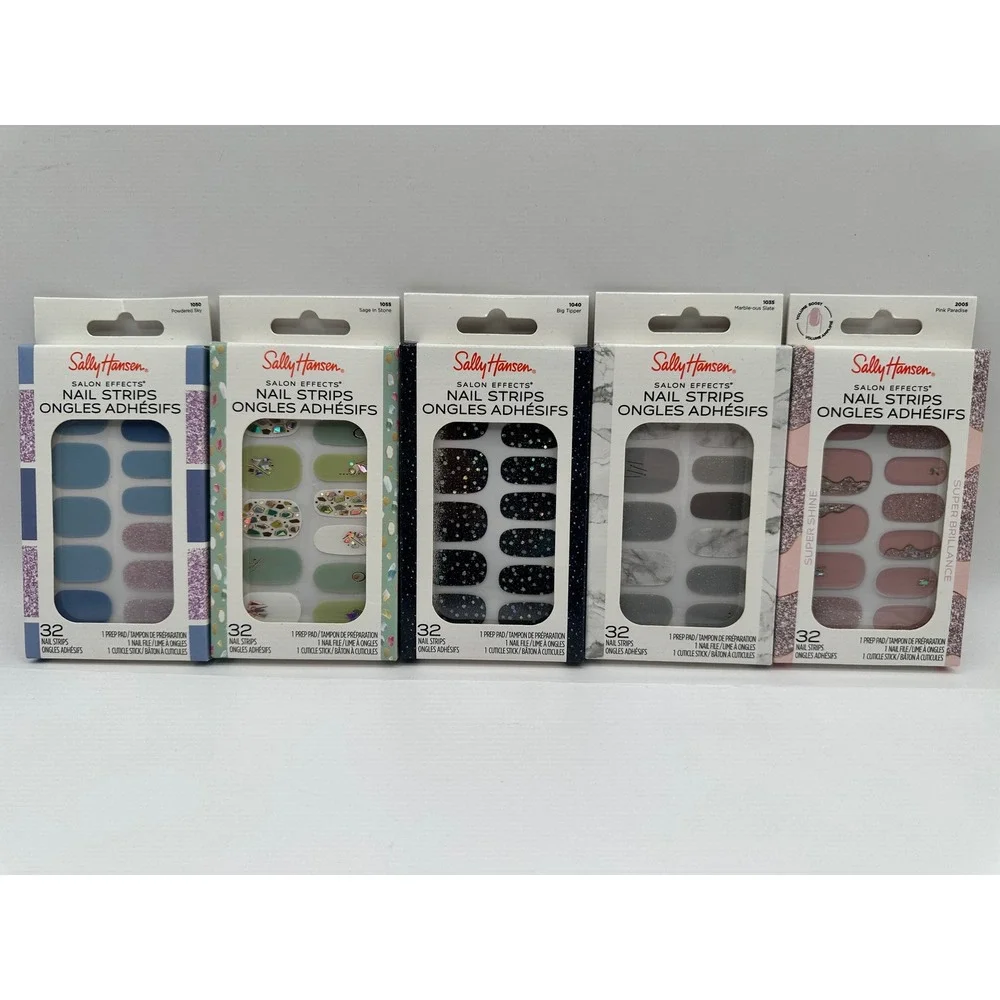Sally Hansen Salon Effects Nail Polish Strips, 32 Count, lot of 5 sets - Picture 1 of 11